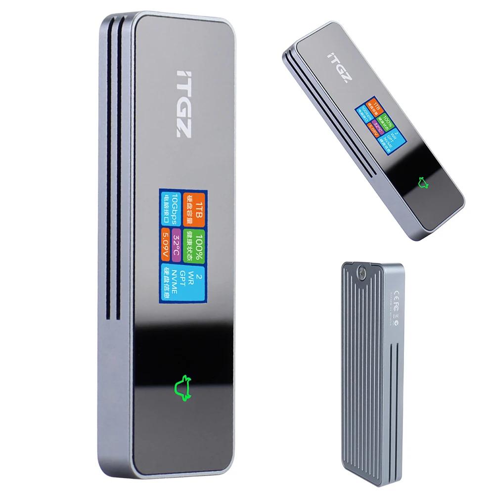 M.2 NVMe NGFF SSD Ŭ, USB 3.2 Gen 2, 1000 MB/s, ޴ SSD ̽, M-Key, B + M Key,  ϵ ̺ ڽ, RTL9210B
